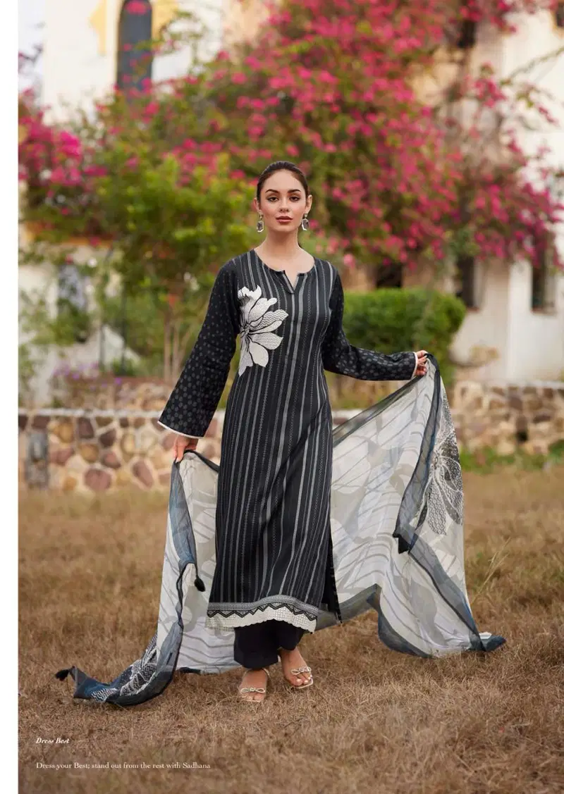 Sadhana Iliana 11416 To 11421 Jam Cotton Digital Printed Dress Material